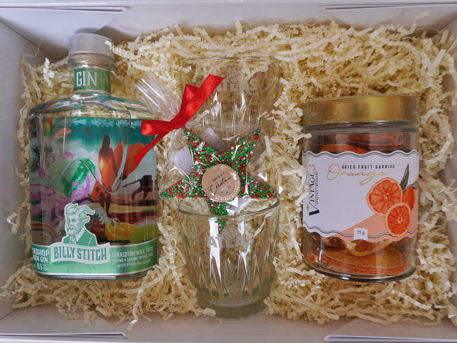 A curated corporate gift box of locally sourced WA-made products with premium presentation, suited to team gifting, by No Matter What Gift Box Perth