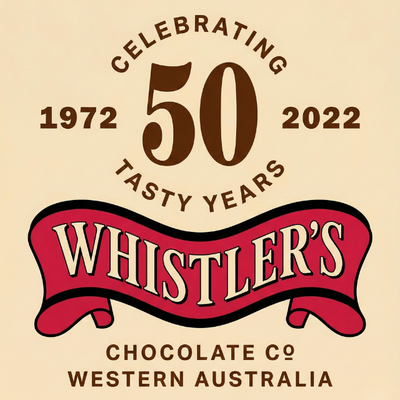 Whistlers Chocolate logo, a Western Australian maker featured in No Matter What Gift Box gift boxes